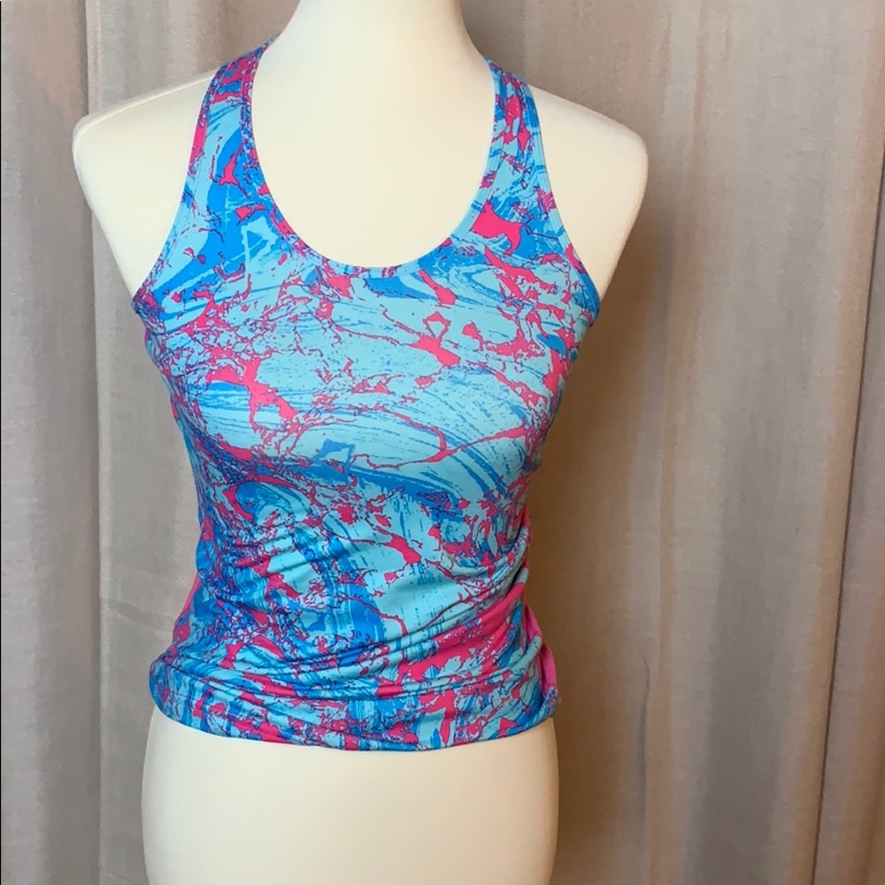 Pink and blue ivivva tank top